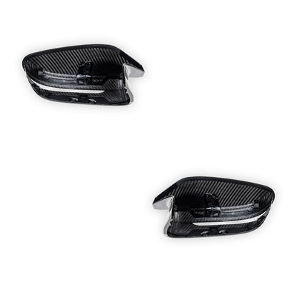 BMW 2 Series G42 M240i (2021 - 2024) FloKraft Dry Carbon Side Mirror Covers LH + RH