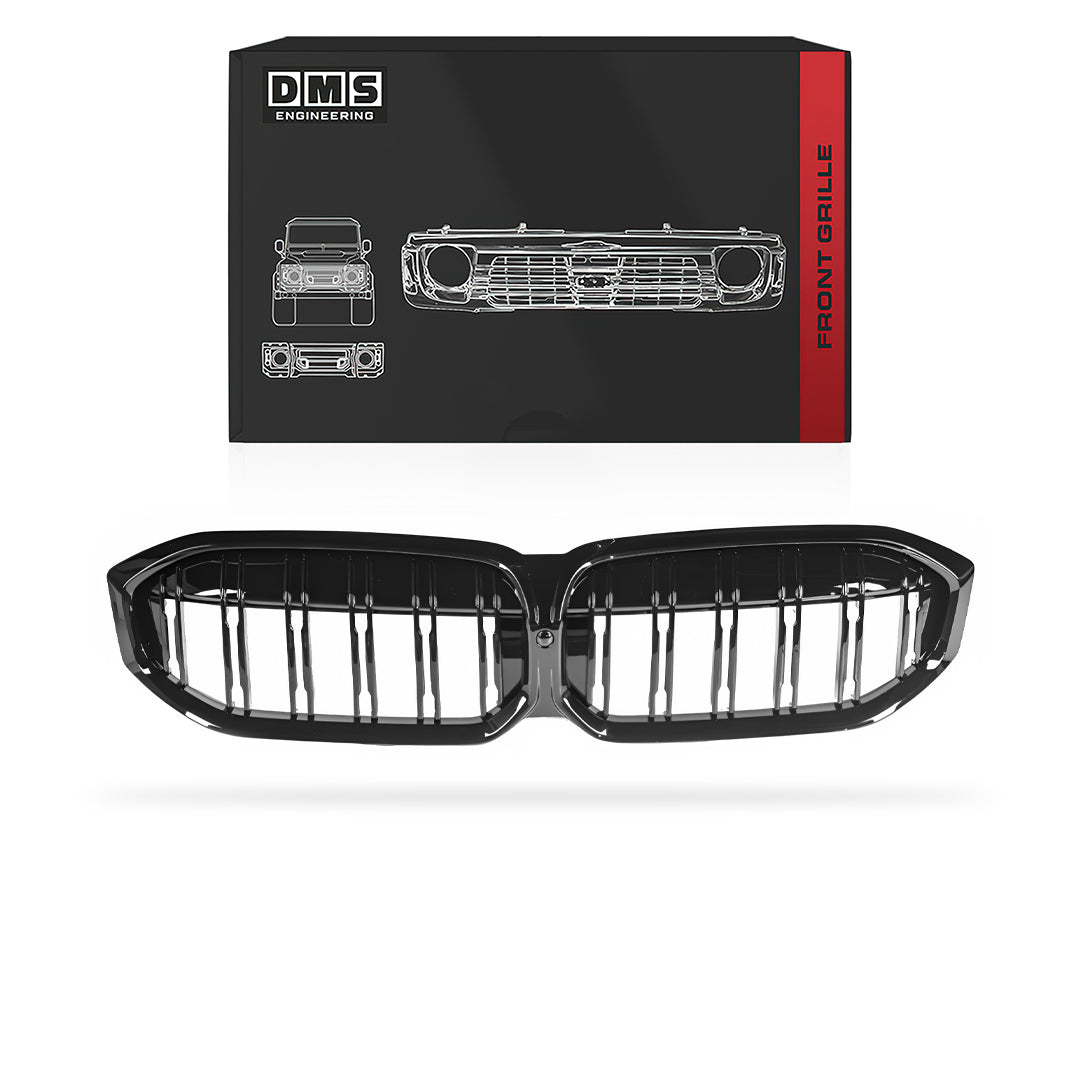 BMW 3-Series G20 (2022 - 2026) Gloss Black M3 Style Front Bumper Bar Grille