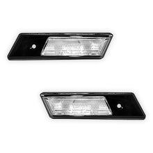 BMW 3 Series E36 (1991 - 1996) Black / Chrome Clear Side Fender Turn Signal Indicator Lights LH + RH