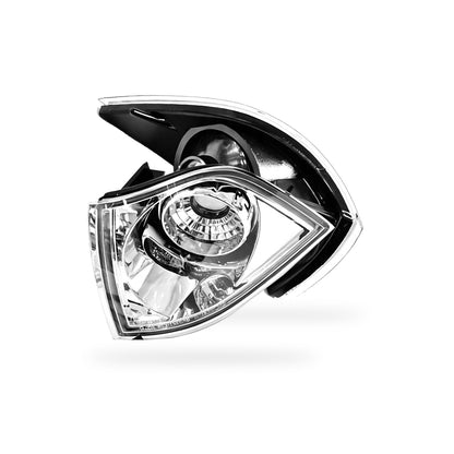 BMW 3 Series E36 (1992 - 1999) Chrome Clear / BlackeFront Bumper Bar Turn Signal Indicator Lights RH + LH