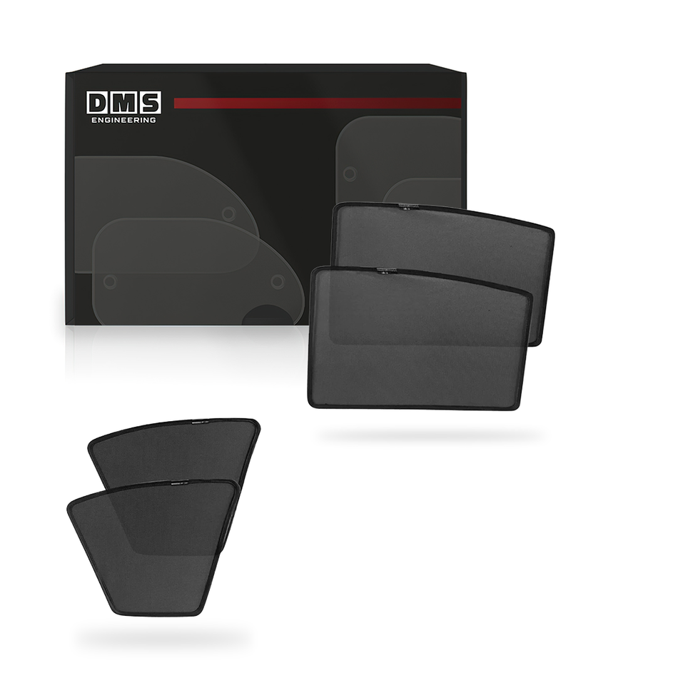 BMW 3 Series E46 (1998 - 2006) Magnetic Window Sun Shades Complete Set