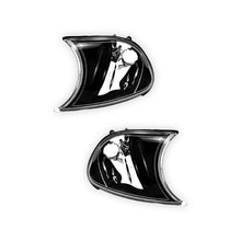 BMW 3 Series E46 (1999 - 2001) Black Corner Turn Signal Indicator Lights LH + RH