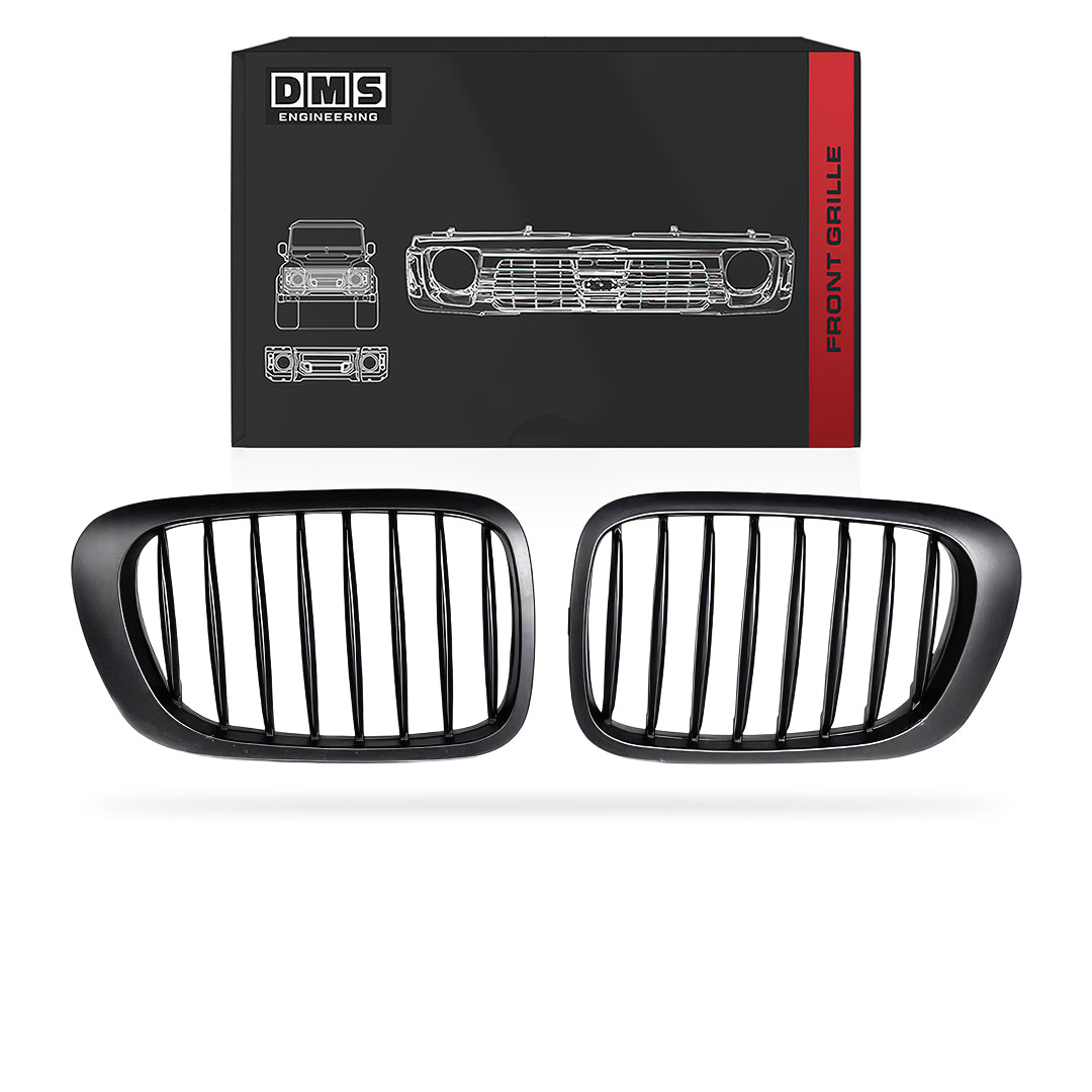 BMW 3 Series E46 (1999 - 2002) Matt Black Front Kidney Grille