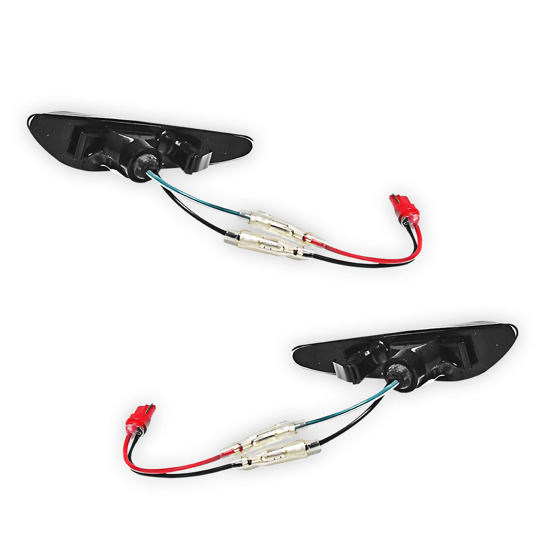 BMW 3 Series E90 / E91 / E92 / E93 (2005 - 2013) Smoked LED Side Indicator Turn Signal Lights LH + RH