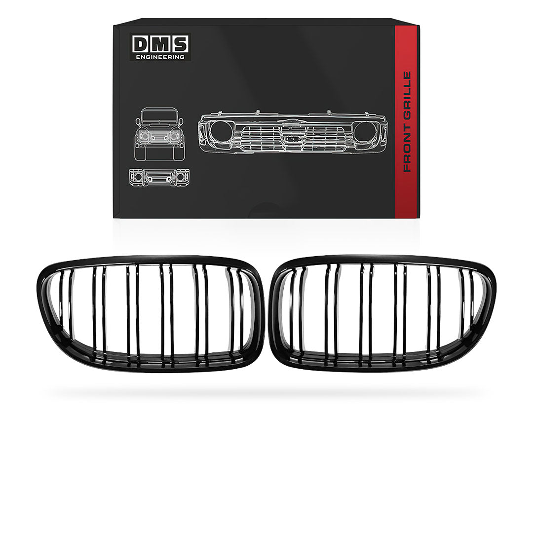 BMW 3 Series E90 / E91 (2007 - 2011) Black / Chrome Grille LH + RH