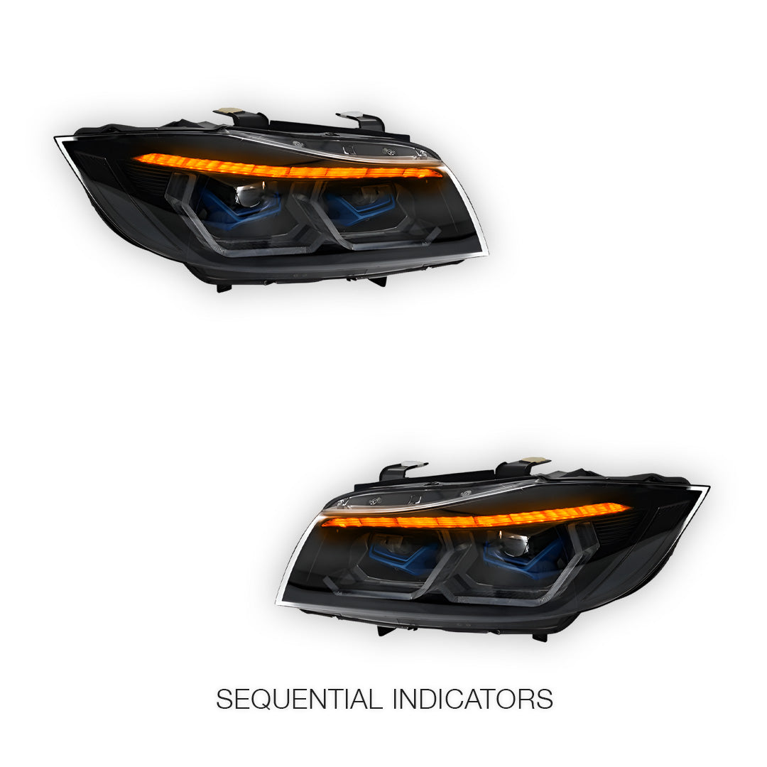 BMW 3 Series E90 (2005 - 2012) Animation DRL Sequential Headlights LH + RH