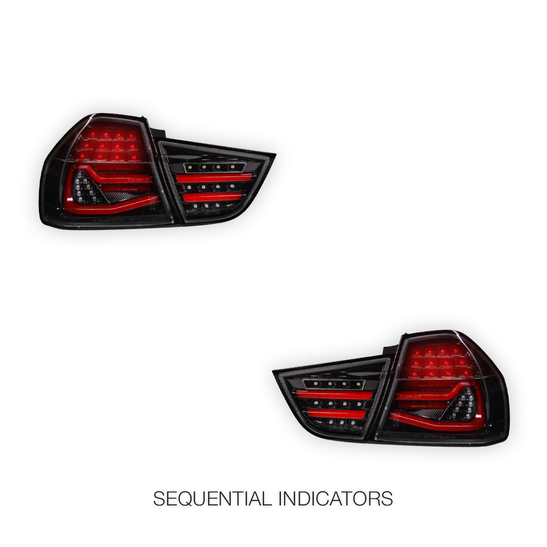 BMW 3 Series E90 (2009 - 2011) Sequential Full LED Tail Lights LH + RH