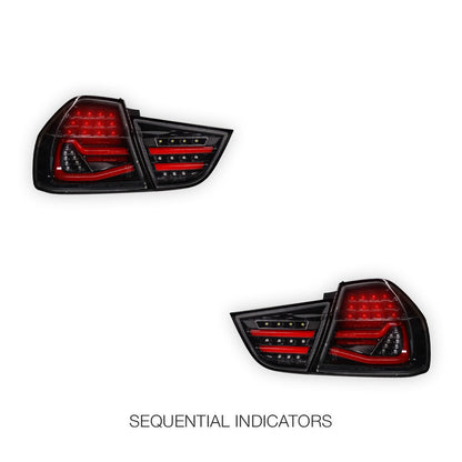 BMW 3 Series E90 (2009 - 2011) Sequential Full LED Tail Lights LH + RH