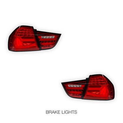 BMW 3 Series E90 (2009 - 2011) Sequential Full LED Tail Lights LH + RH