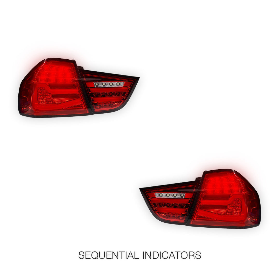 BMW 3 Series E90 (2009 - 2011) Sequential Full LED Tail Lights LH + RH