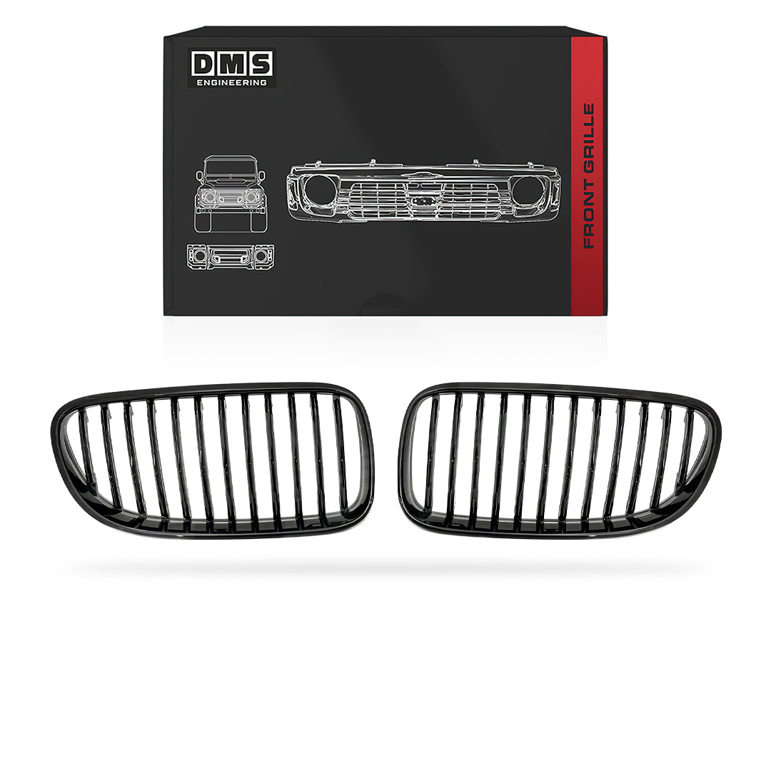 BMW 3 Series E92 / E93 (2010 - 2013) Gloss Black M3 Style Front Bumper Bar Grille