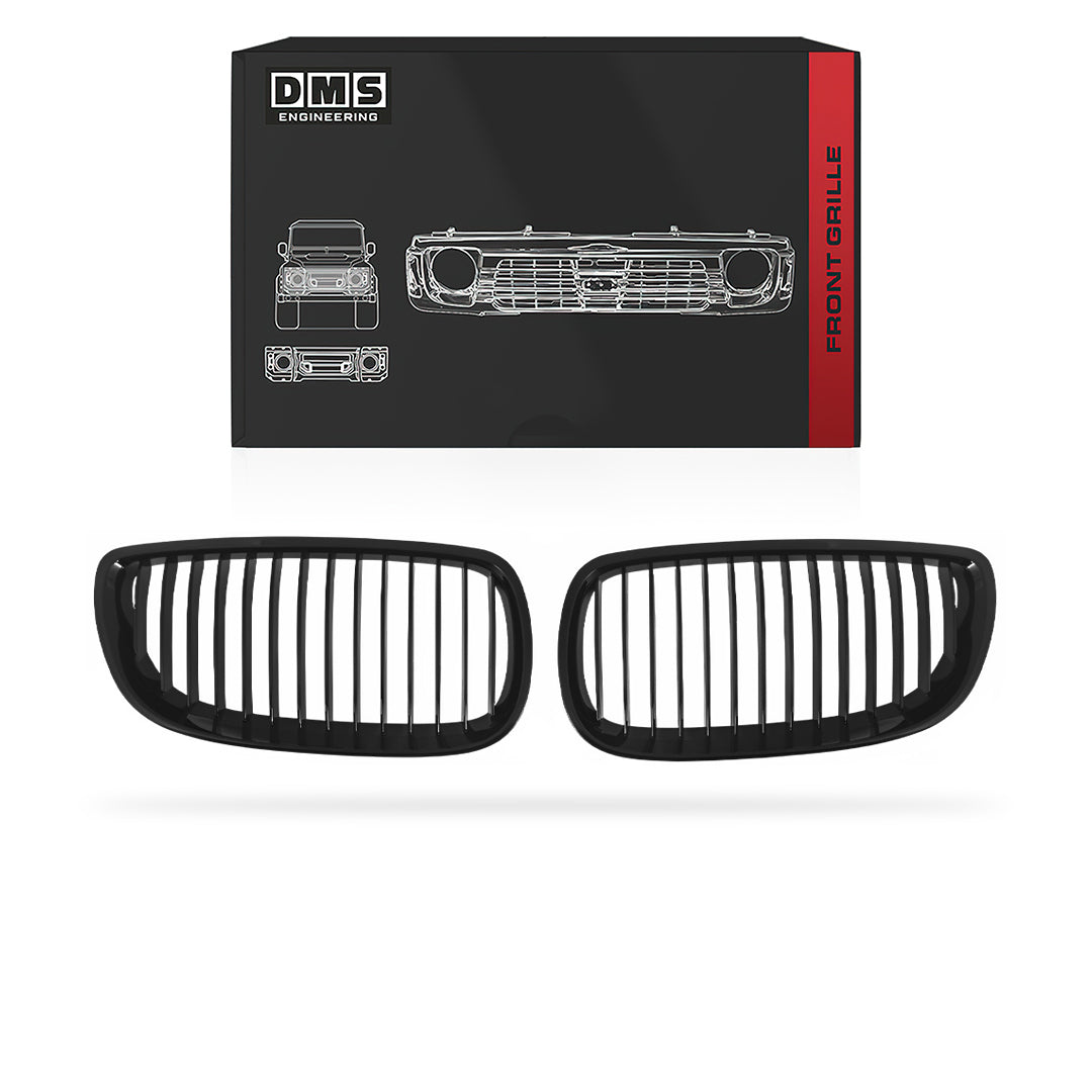 BMW 3 Series E92 / E93 (2006 - 2009) Gloss Black Front Bumper bar Grille