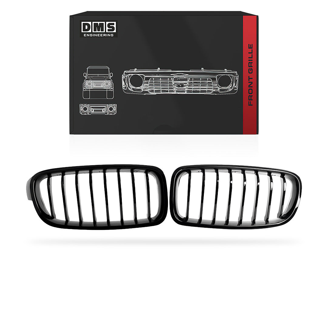 BMW 3 Series F30 / F31 (2012 - 2019) M Sport Style Glossy Black Front Grille