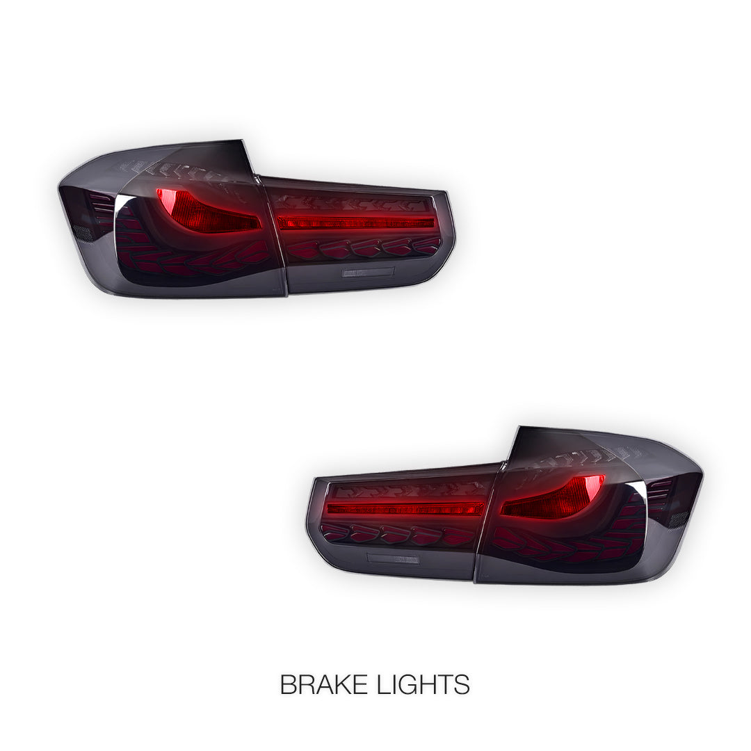 BMW 3 Series F30 / F35 / F80 (2012 - 2018) Smoked Animation DRL Sequential Tail Lights LH + RH