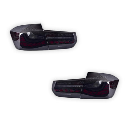 BMW 3 Series F30 / F35 / F80 (2012 - 2018) Smoked Animation DRL Sequential Tail Lights LH + RH