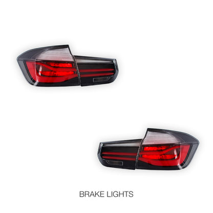 BMW 3 Series F30 / F35 / F80 (2013 - 2020) Smoked Tail Lights LH + RH