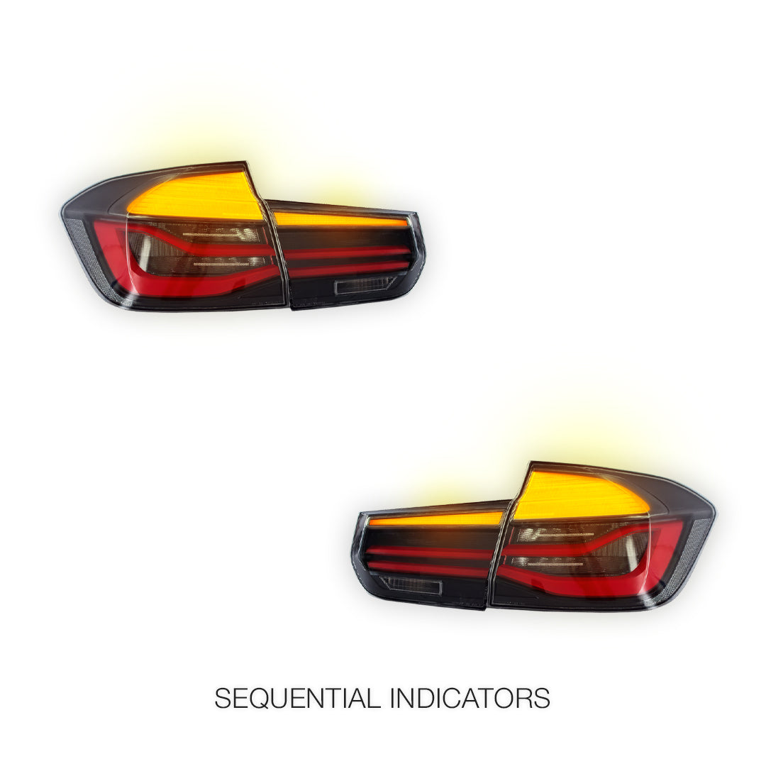 BMW 3 Series F30 / F35 / F80 (2013 - 2020) Smoked Tail Lights LH + RH
