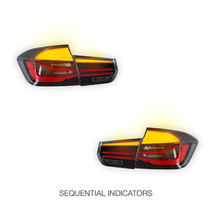 BMW 3 Series F30 / F35 / F80 (2013 - 2020) Smoked Tail Lights LH + RH