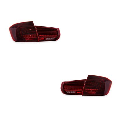 BMW 3 Series F30 / F80 (2012 - 2018) CSL Laser Style Sequential Smoked Full LED Tail Lights LH + RH