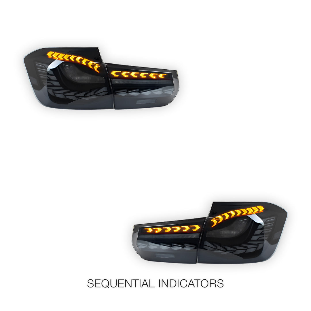 BMW 3 Series F30 / F80 (2012 - 2018) Smoked Tail Lights LH + RH