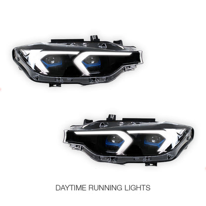 BMW 3 Series F30 (2013 - 2019) LED Projector Sequential Indicator Headlights LH + RH
