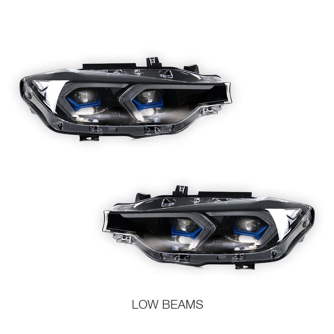 BMW 3 Series F30 (2013 - 2019) LED Projector Sequential Indicator Headlights LH + RH