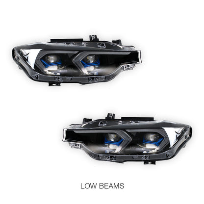 BMW 3 Series F30 (2013 - 2019) LED Projector Sequential Indicator Headlights LH + RH