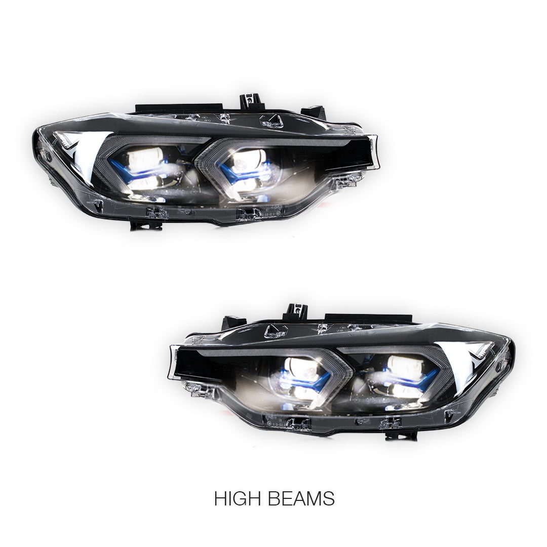 BMW 3 Series F30 (2013 - 2019) LED Projector Sequential Indicator Headlights LH + RH