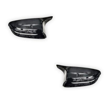 BMW 4 Series G22 / G23 / G26 (2020 - 2025) M Style Carbon Fiber Replacement Mirror Cover Caps LH + RH
