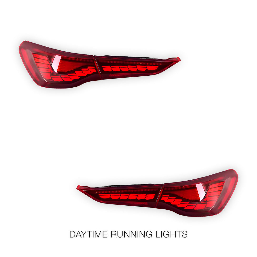 BMW 4 Series G22 / G23 / G82 / G83 (2020 - 2025) Red Tail Lights LH + RH