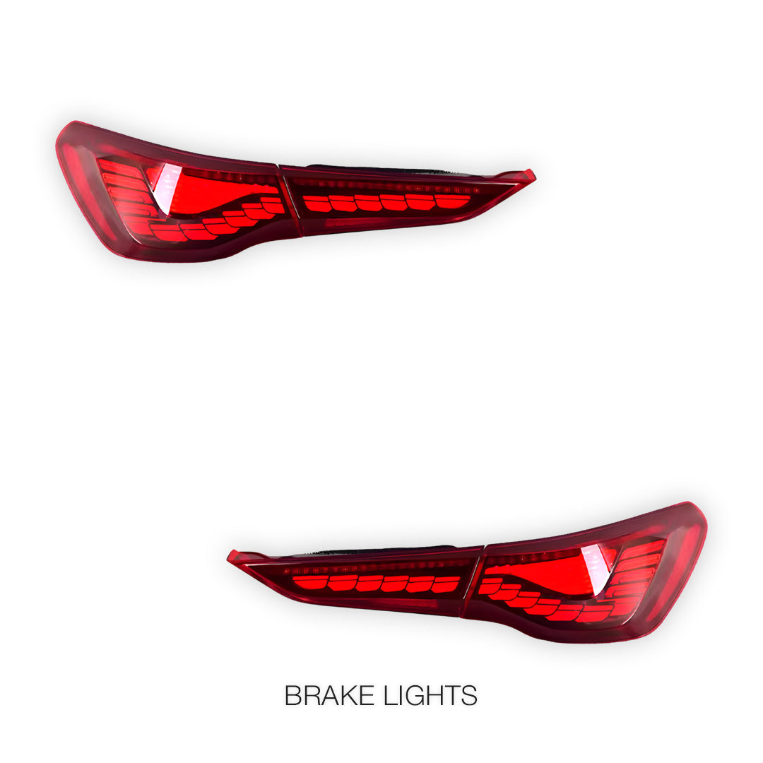 BMW 4 Series G22 / G23 / G82 / G83 (2020 - 2025) Red Tail Lights LH + RH