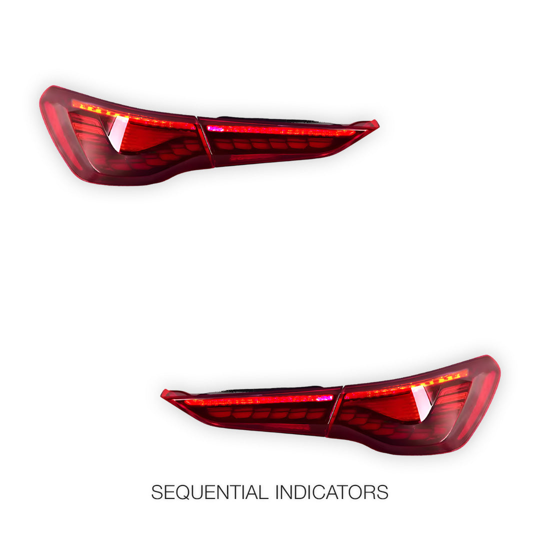 BMW 4 Series G22 / G23 / G82 / G83 (2020 - 2025) Red Tail Lights LH + RH