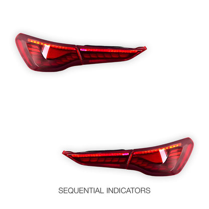 BMW 4 Series G22 / G23 / G82 / G83 (2020 - 2025) Red Tail Lights LH + RH