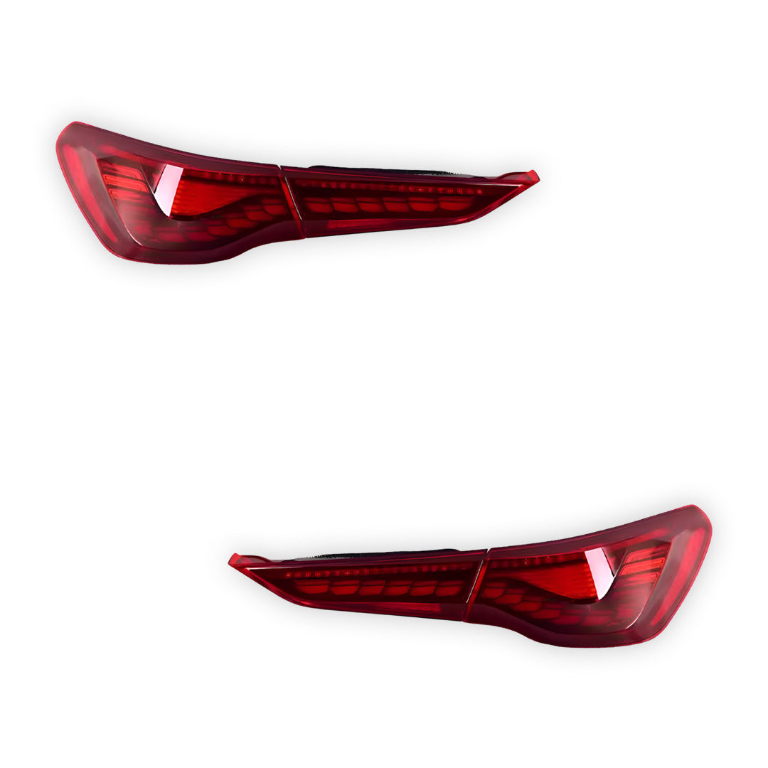 BMW 4 Series G22 / G23 / G82 / G83 (2020 - 2025) Red Tail Lights LH + RH
