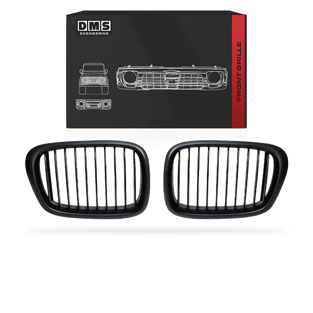 BMW 5-Series E39 (1995 - 2003) Matte Black M5 style front kidney Grille