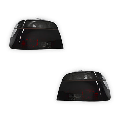 BMW 5 Series E39 (1995 - 2000) Smoked Red with 3D LED Stripe Bar Tail Lights LH + RH