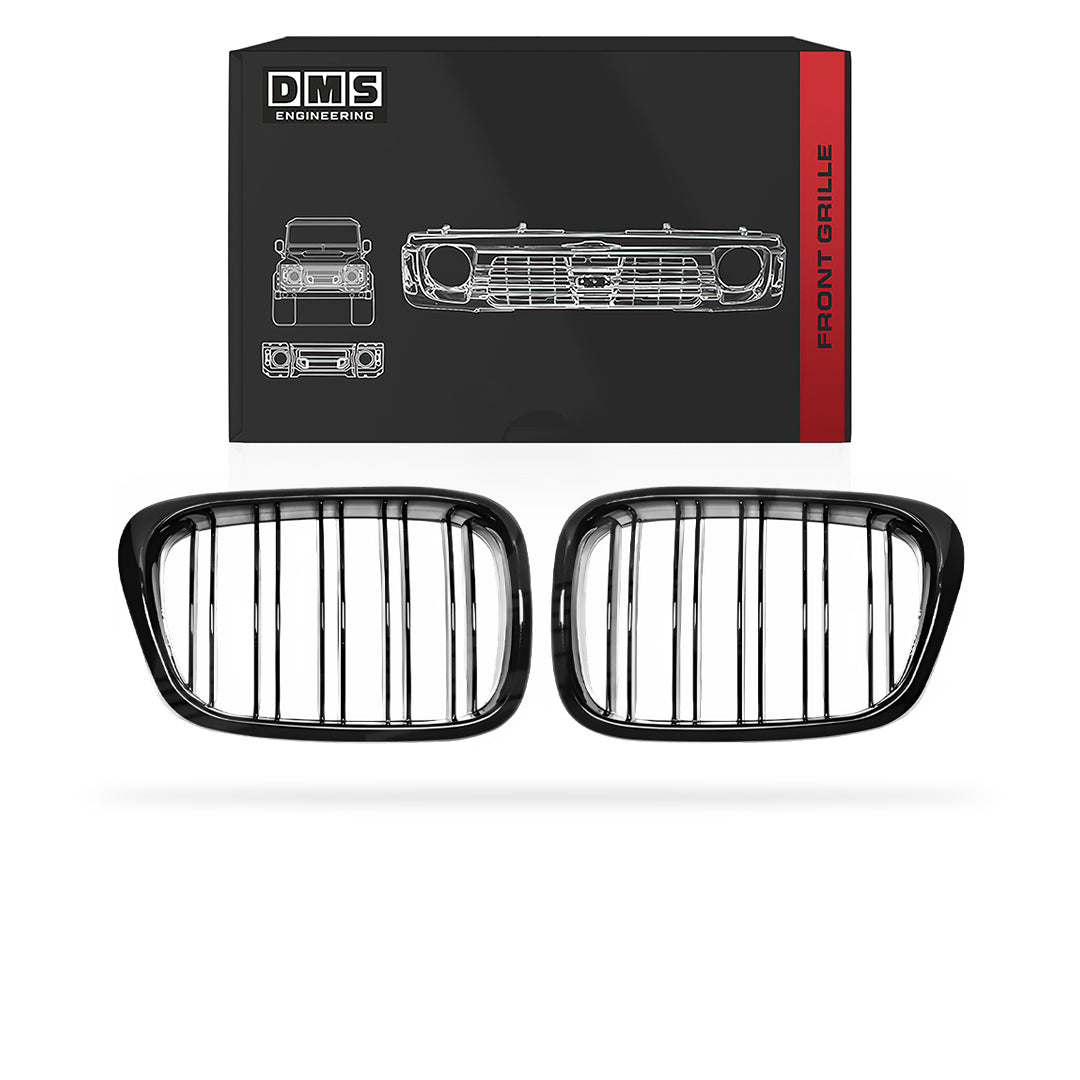 BMW 5 Series E39 (1995 - 2003) Black M5 Double Stripe Style Grille
