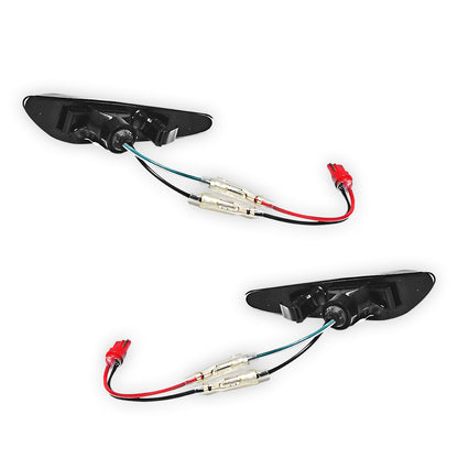 BMW 5 Series E60 / E61 (2003 - 2010) Smoked LED Side Indicator Turn Signal Lights LH + RH