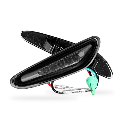 BMW 5 Series E60 / E61 (2003 - 2010) Smoked LED Side Turn Signal Indicator Lights LH + RH