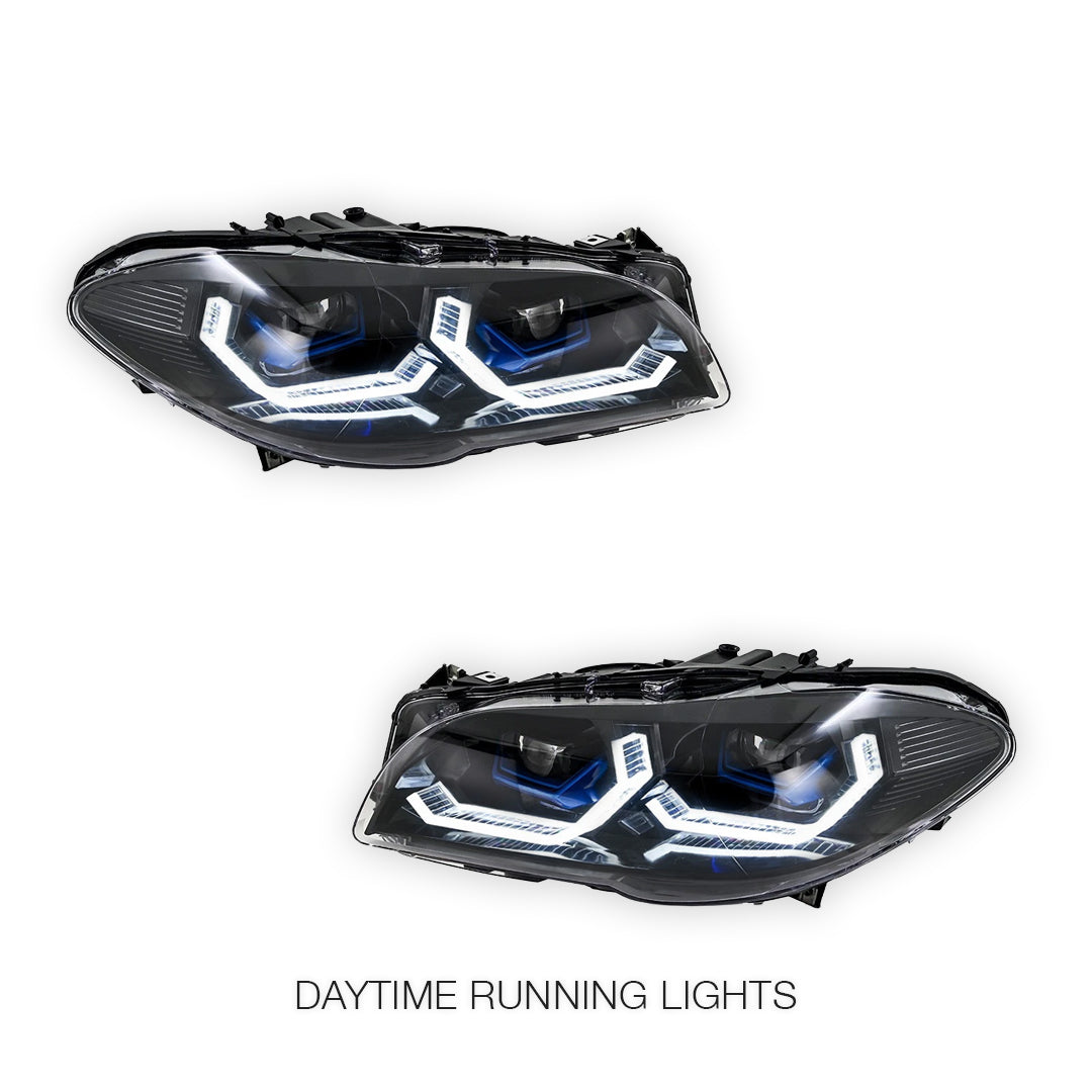 BMW 5 Series F10 (2010 - 2017) LED Projector Sequential Indicator Headlights LH + RH