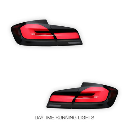 BMW 5 Series F10 (2011 - 2017) Smoked Animation DRL Tail Lights LH + RH