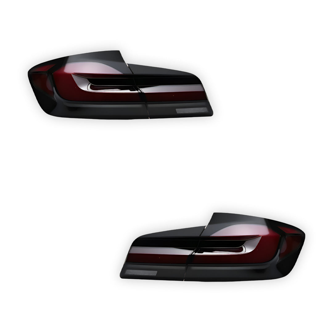 BMW 5 Series F10 (2011 - 2017) Smoked Animation DRL Tail Lights LH + RH