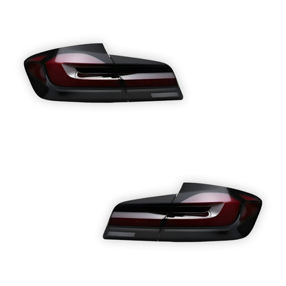 BMW 5 Series F10 (2011 - 2017) Smoked Animation DRL Tail Lights LH + RH