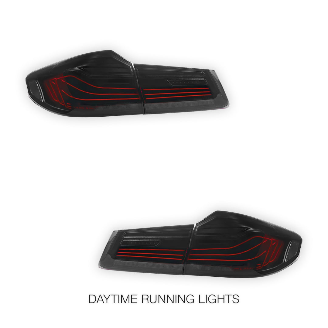 BMW 5 Series G30 (2017 - 2023) CSL Style Sequential Smoked Full LED Tail Lights LH + RH