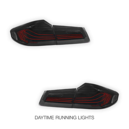 BMW 5 Series G30 (2017 - 2023) CSL Style Sequential Smoked Full LED Tail Lights LH + RH