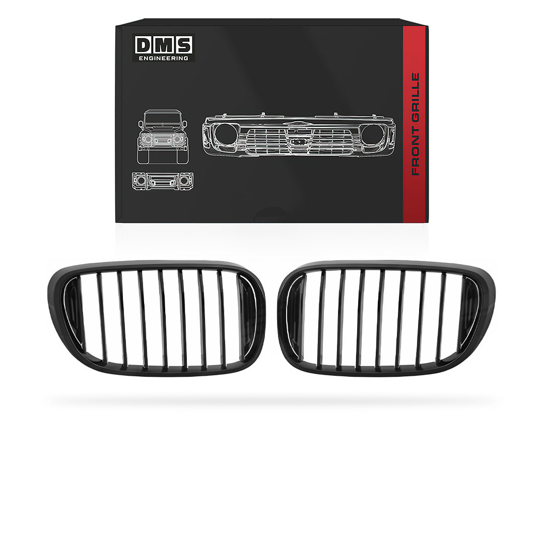 BMW 7 Series G11 / G12 (2015 - 2019) Gloss Black M Sport Style Front Bumper Bar Kidney Grille