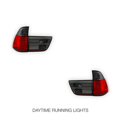 BMW X5 E53 (1998 - 2002) Smoke LED Tail Lights LH + RH