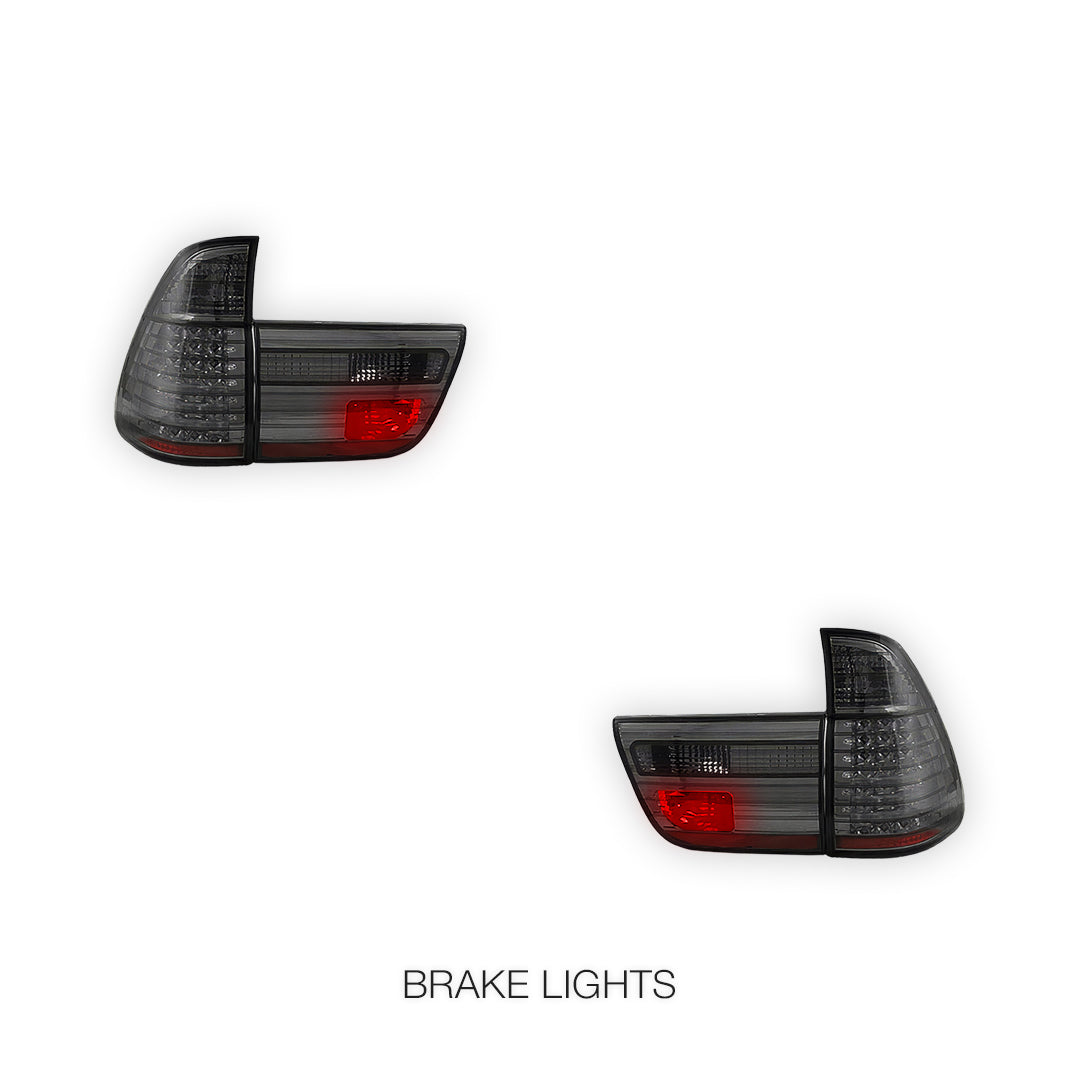 BMW X5 E53 (1998 - 2002) Smoke LED Tail Lights LH + RH