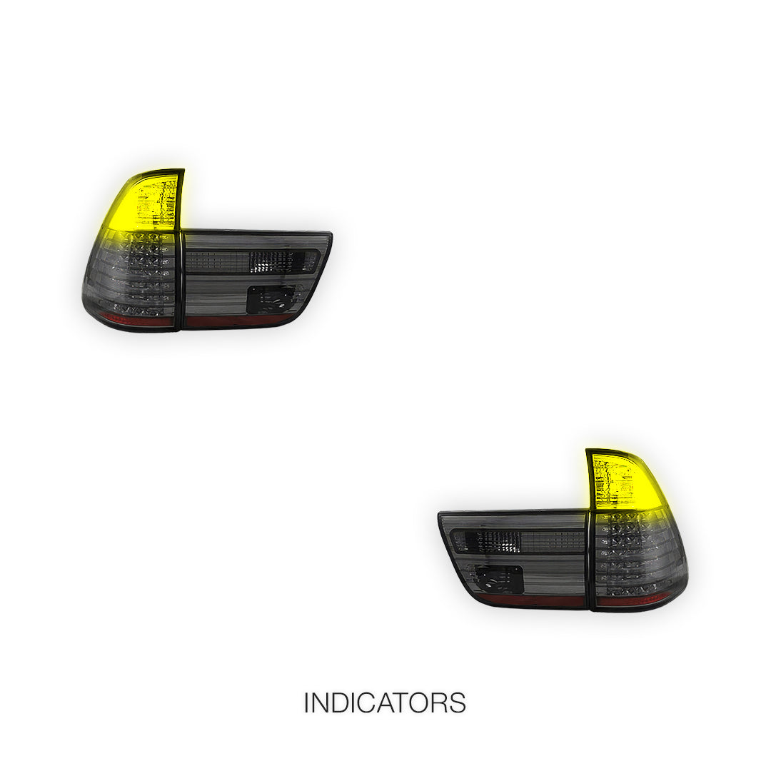 BMW X5 E53 (1998 - 2002) Smoke LED Tail Lights LH + RH