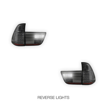 BMW X5 E53 (1998 - 2002) Smoke LED Tail Lights LH + RH